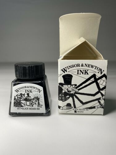 Winsor & Newton Ink: Black Indian, Noir. 14ml. New! Unopened!