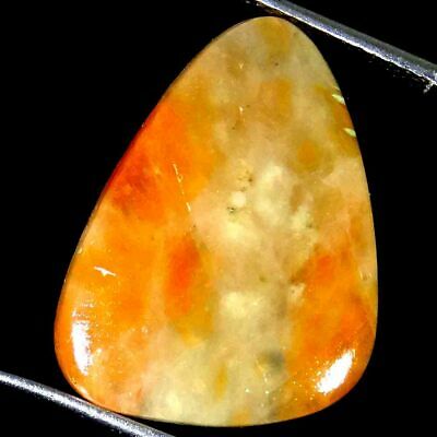 17.30cts. 17x24x5mm 100% Natural Orange Calcite Fancy Cabochon Loose Gemstone