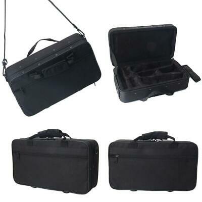 Clarinet Case Cover Padded Gig Bag W Side Pocket Single Shoulder Strap Black