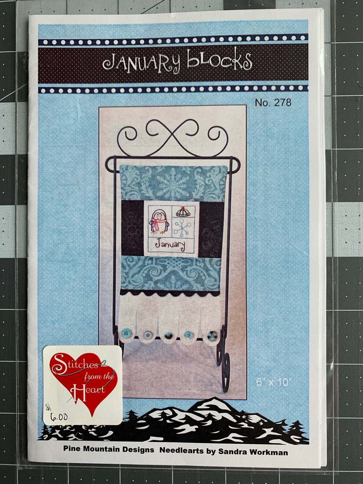 “january Blocks” Embroidery Pattern By Pine Mountain Designs