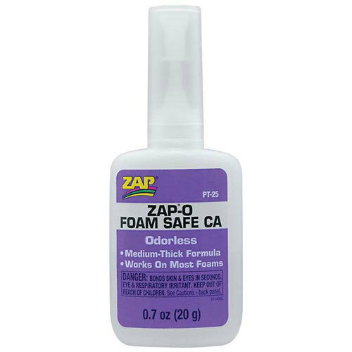 Zap-o Foam Safe Odorless Ca Glue (0.7 Oz) - Rc Airplane Glue